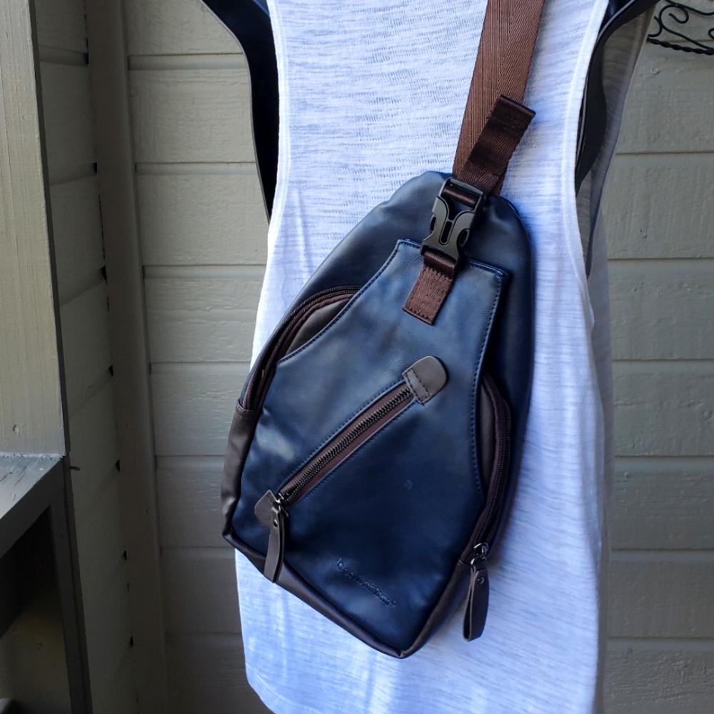 Navy Sling Backpack